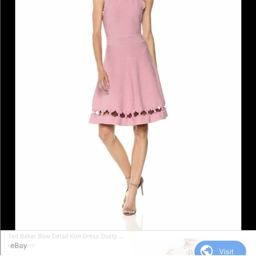 NWT Ted baker Cherina dress in size 10 (ted baker size 4) blush pink